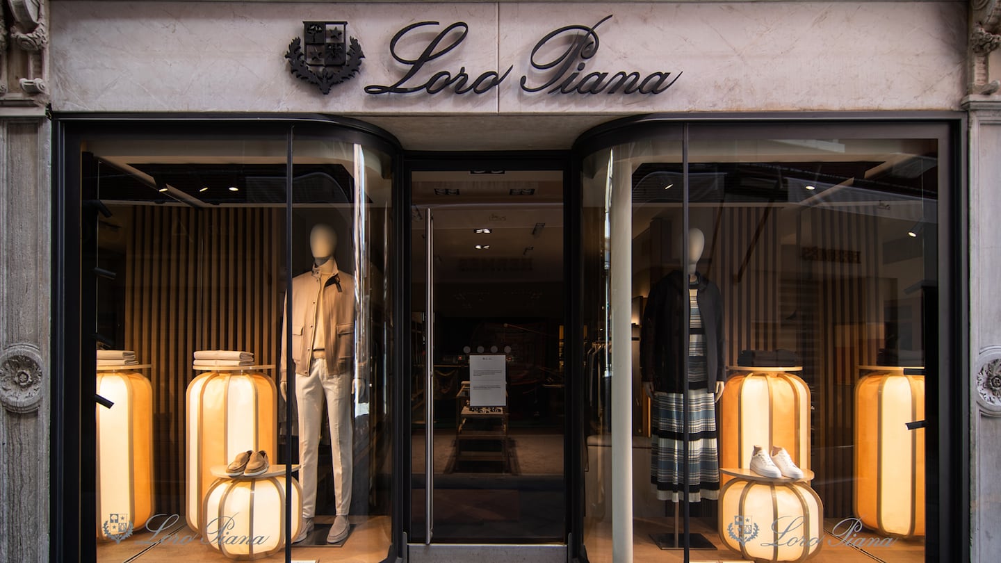 Loro Piana storefront.