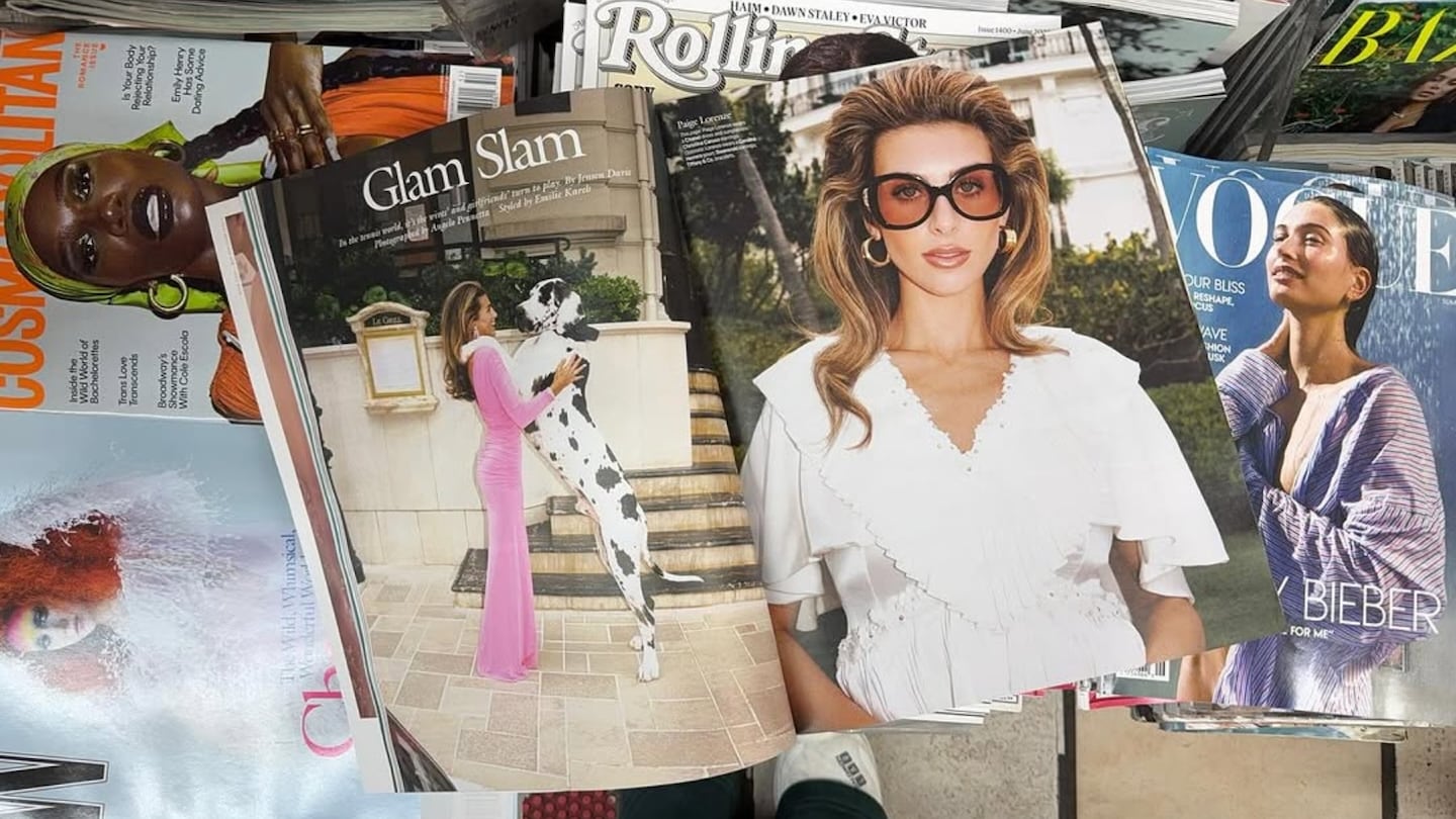 A W Magazine spread featuring influencer and entrepreneur Paige Lorenze
